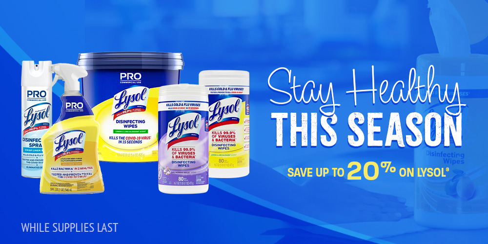 Save on Lysol Cold and Flu Products