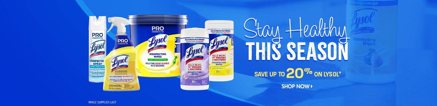 Save on Lysol Cold and Flu Products