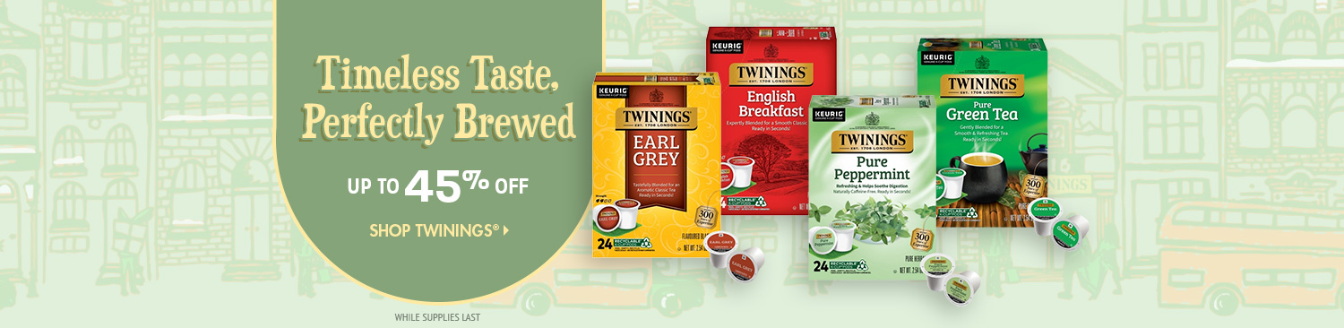Save on Twinings Tea K Cups