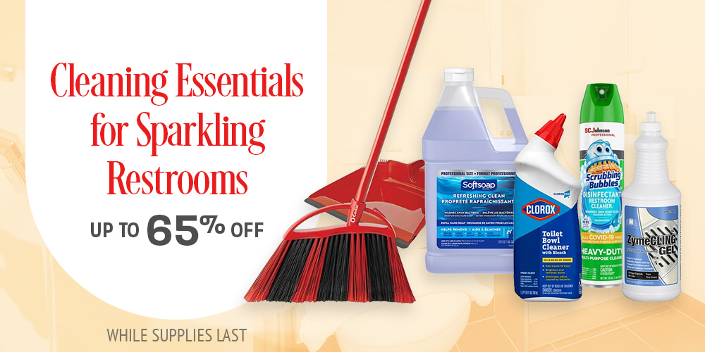 Save on Restroom Cleaning Products