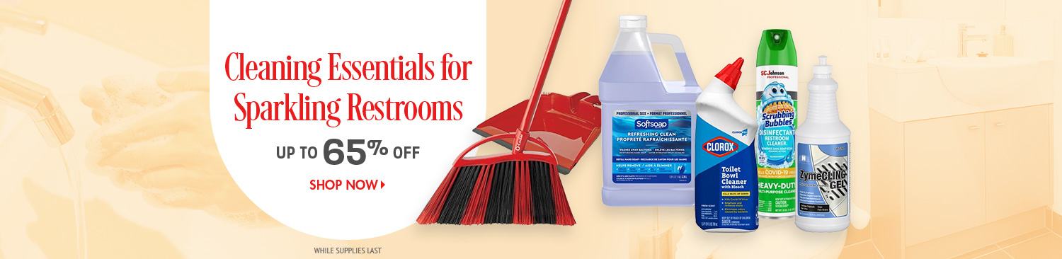 Save on Restroom Cleaning Products