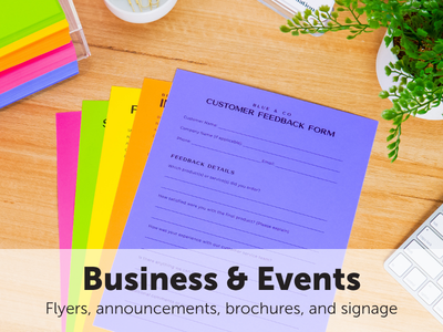 Shop Business and Events