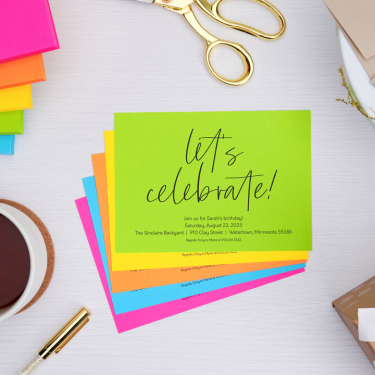 Colorful Invitations