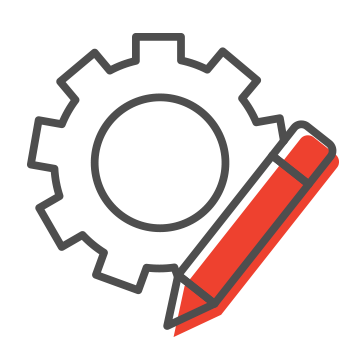 Gear and Pencil Icon