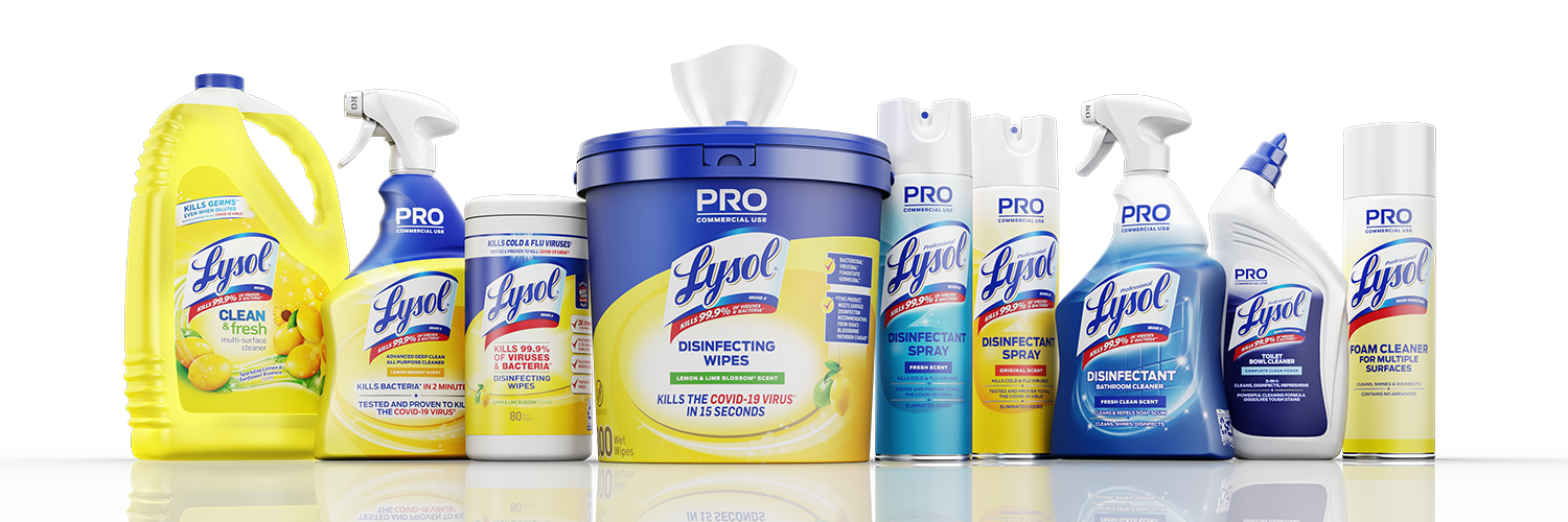 Display of Lysol Branded Products