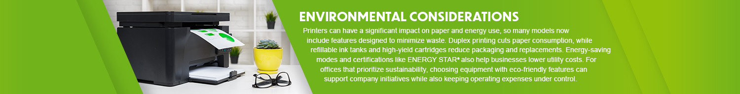 Environmental Considerations of Printers