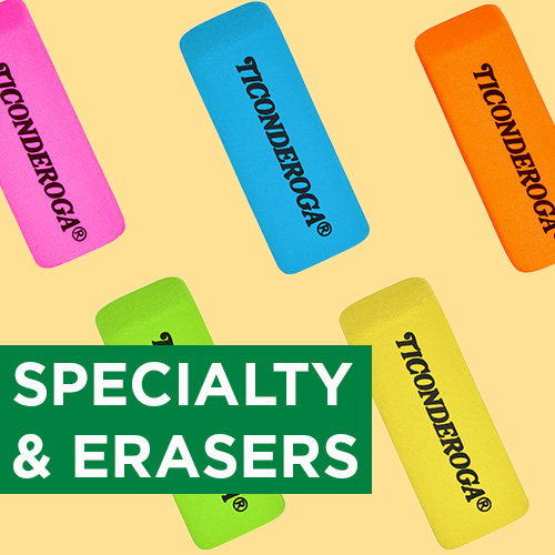 Ticonderoga Specialty and Erasers